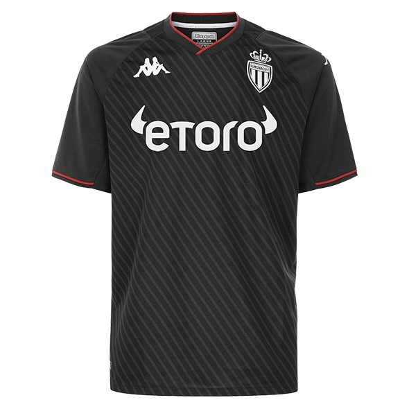 Camiseta AS Monaco Segunda Equipación 2021/2022 Negro
